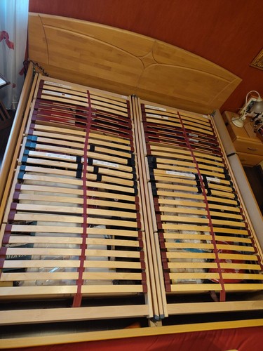 Doppelbett aus esche echtholz - esche,