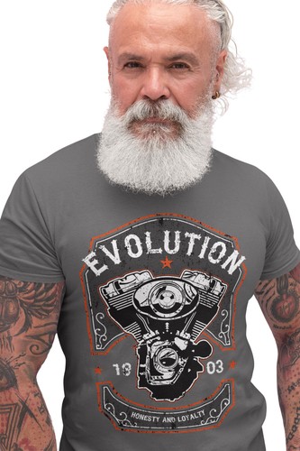 Biker shirt evolution - biker,