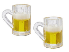 2x Miniatur Bierglas Bierkrug