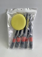 Pinsel Set 5 Malerpinsel 2 Schwämme Rundpinsel Lasur Pinsel Basteln Dekorieren