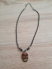 Halskette Totenkopf Neu Gothic Helloween