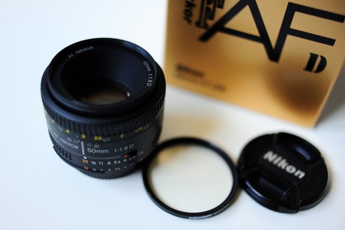 Nikon nikkor 1 8 d - nikon, 50
