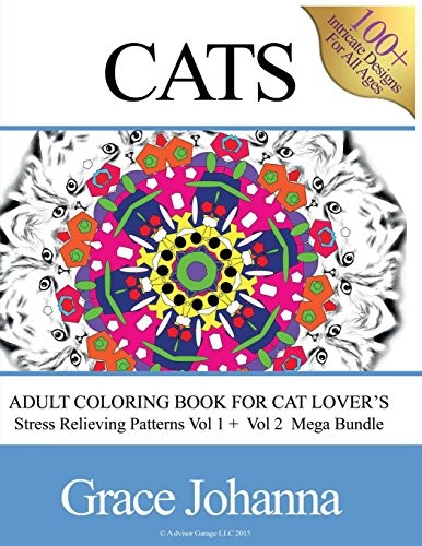 Adult coloring book - coloring, cat