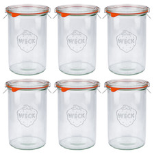6x WECK 1000ml Einmachglas