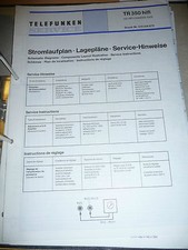 Service Hinweise für Telefunken TR 350,ORIGINAL