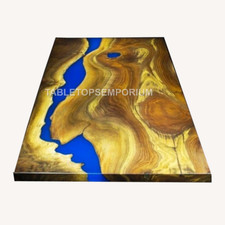 Epoxidblau Harz Massivholz