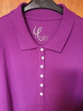 NEU  - Ulla Popken -  weinrotes lila Polo-Shirt, Tunika Gr. 58/60   58  60