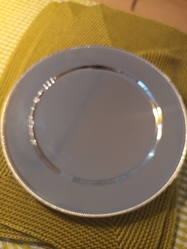 Platzteller versilbert mit - versilbert,