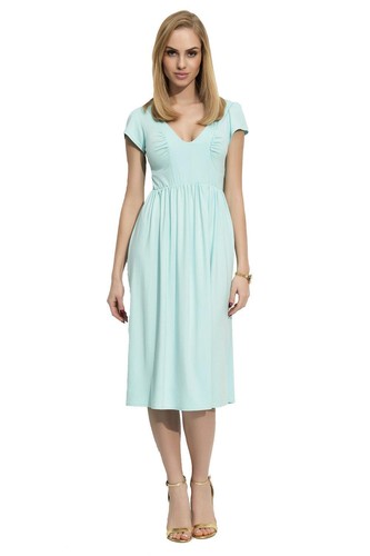 Damen mittellanges kleid - kleid, dress