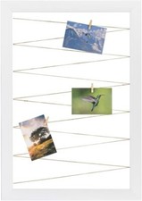 FC Fotohalter Pinnwand Fotorahmen Weiß Matt Neo Line Bilderrahmen CLAMARO 