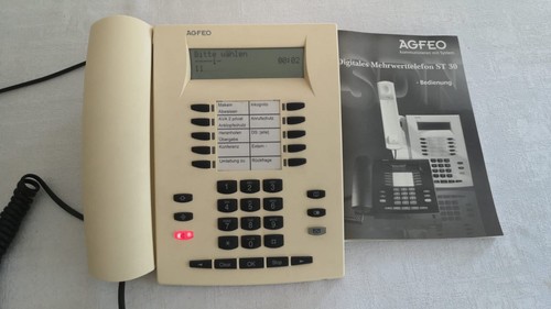 Weißes agfeo systemtelefon - weißes,