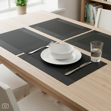 Tischläufer Schwarz 135cm