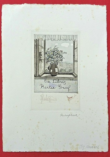 Exlibris originalradierung - exlibris,