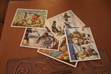 sechs alte Sammelbilder   Abenteurer und Entdecker Teil 2 - Onkel Heinz 