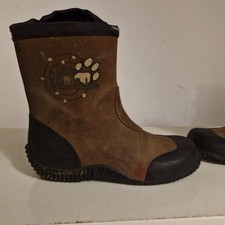JACK WOLFSKIN Gummistiefel, feste Stiefel braun/schwarz Gr. 34
