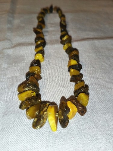 Vintage bernsteinkette echter - vintage,