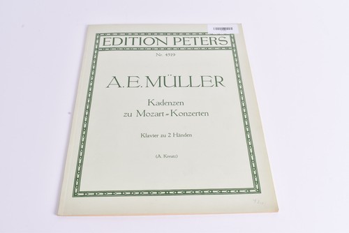 Notenbuch müller - e.,