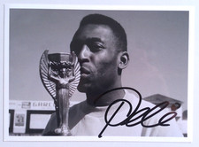 Pele (+) orig. Autogramm " WM POKAL"  13x18