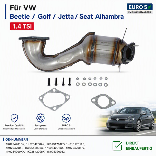 Katalysator kat für golf - vw, v