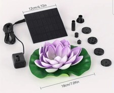 Solarbrunnenpumpe Lotusblume Lila  2,5 W/ 1.5 W mit mehreren Düsen Siehe Fotos 