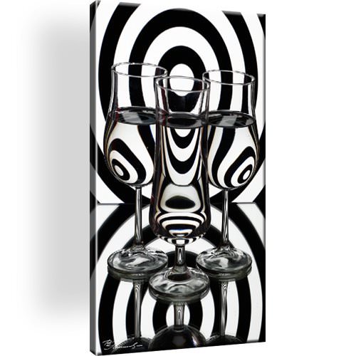 Glas bild auf leinwand - glas,
