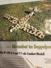 Bauplan für Elektroflugzeug Messerschmitt Bf109 E4 und T-1, 83 cm Spannweite