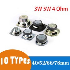 Mini Audio Lautsprecher 3W 5W 10W 4 Ohm 40/52/66/78mm Kleinlautsprecher