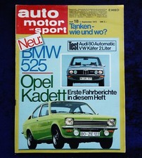 AMS 18/1973 erster Fahrbericht Opel Kadett C Coupe und Limousine, Käfer Tuning