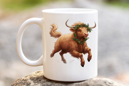 Schöne hochlandkuh tasse - schöne,