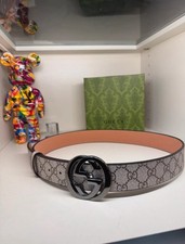 Gucci Gürtel Leder GG Schnalle Größe 110