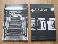 New York Subway -  Schwarz/Weißbilder auf Leinwand 