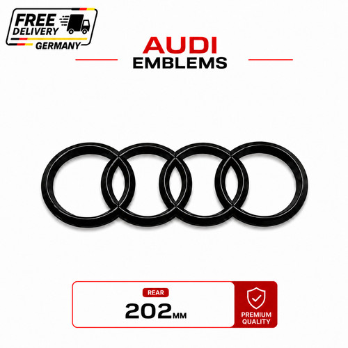 Audi 202mm ringe emblem - ringe,