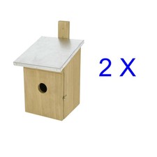 2 x Nistkasten mit Blechdach -