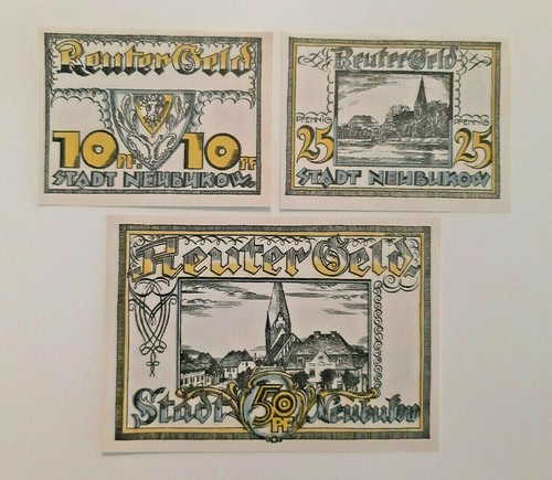 Neubukow reutergeld notgeld - neubukow,