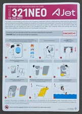 Ajet safety card - ✈️, ✈️