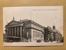 Berlin - Königl. Opernhaus und Hedwigskirche • Postkarte 1909 gelaufen