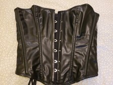 Leder CORSAGE Korsett Gr L