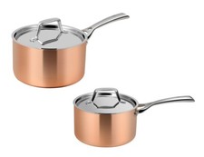 PROFI KUPFER STIELKASSEROLLE CS LASSAN i Edelstahl Induktion Kochtopf Stieltopf