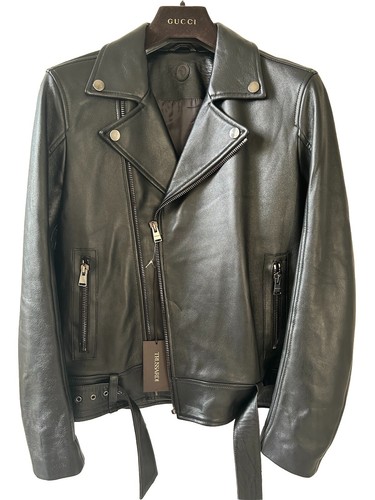 Trussardi leder bikerjacke - trussardi,