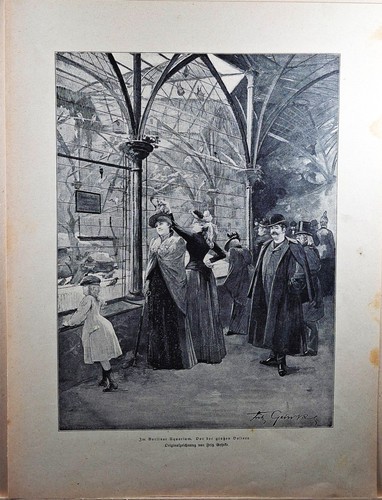 Holzstich 1890 im berliner - 1890.,