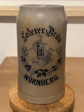 1l Bierkrug Masskrug Krug Bier Brauerei Lederer Bräu Nürnberg