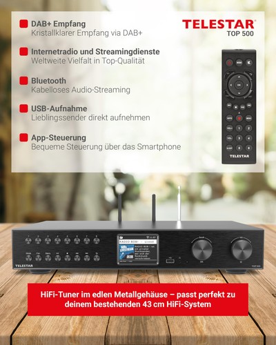 Telestar top 500 hifi tuner - telestar,