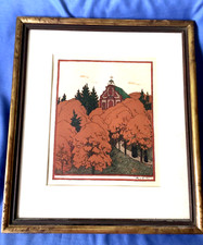 Hans Richard von Volkmann Kapelle  Farblitho aus PAN. 1898 signiert