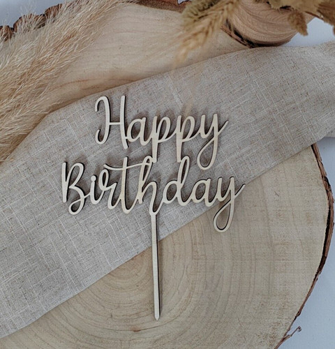 Cake topper happy birthday - topper,