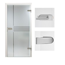 Komplettset Ganzglastür