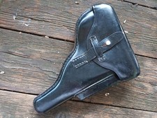 Seltenes FN High Power schwarzes Leder Polizei Holster, West Germany Police