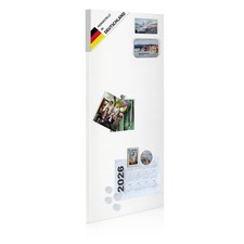 banjado Design Magnetwand weiß Pinnwand Magnettafel 75x30cm Metall Memoboard Neu