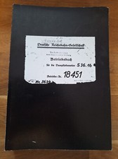 1 Betriebsbuch für die Dampflokomotive S36.16 Nr 18451 Nachdruck Guter Zustand