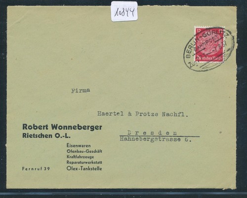 10844 bahnpost ovalstempel - 10844),