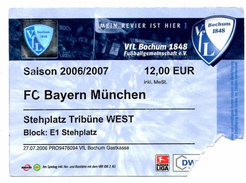 Ticket vfl bochum bayern - vfl,